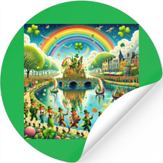 St. Patrick's Reflections Luck of the Irish Stickers