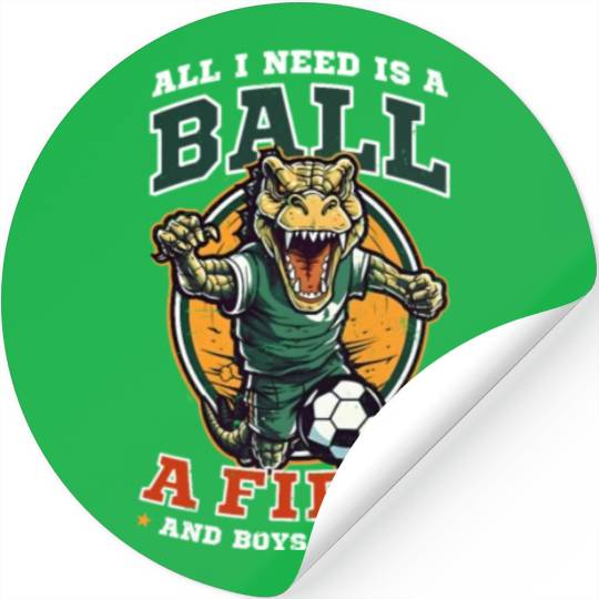 Soccer Coach Ball Field Boys To Beat Stickers