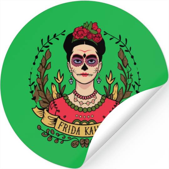 Frida Kahlo Day of the Dead Stickers