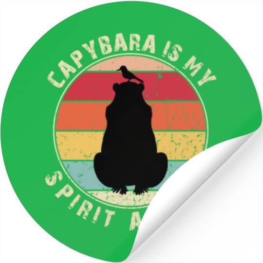 Capybara Is My Spirit Animal Stickers