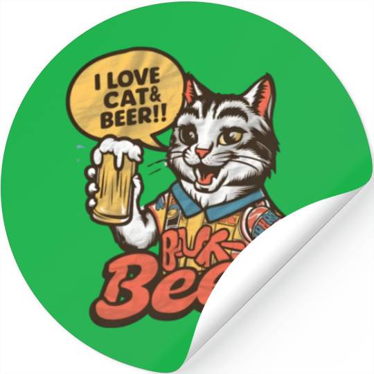 I Love Beer Stickers
