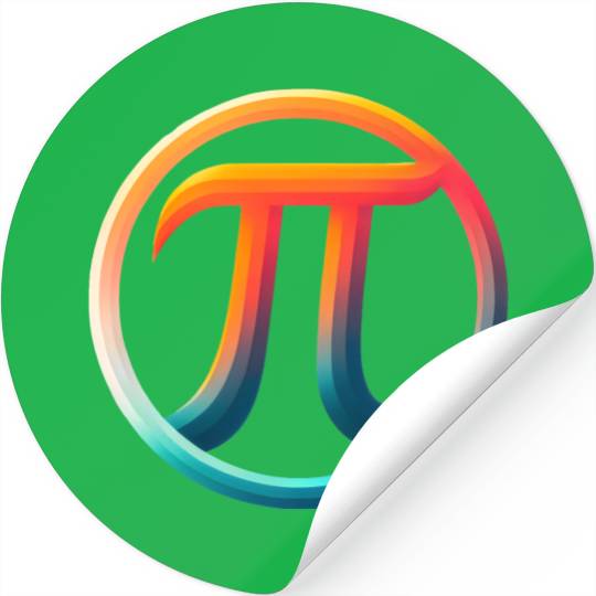 Pi Day Nerd Geek Love Math Pi Symbol Kids Men Stickers