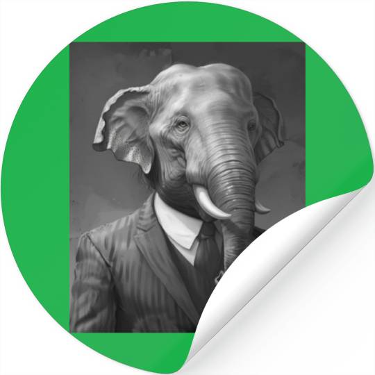 elephant executive Stickers
