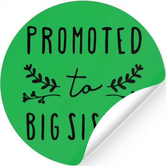 promoted to big sister Stickers
