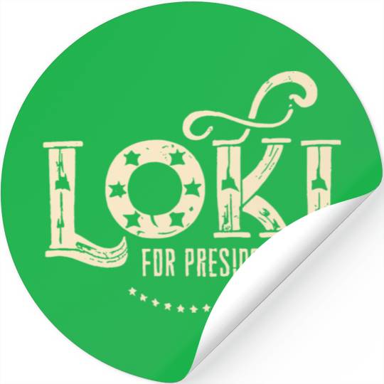 Loki For President Funny History Stickers