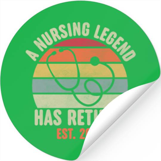 Retired Nurse 2024 Stickers, Funny Retired Nurse