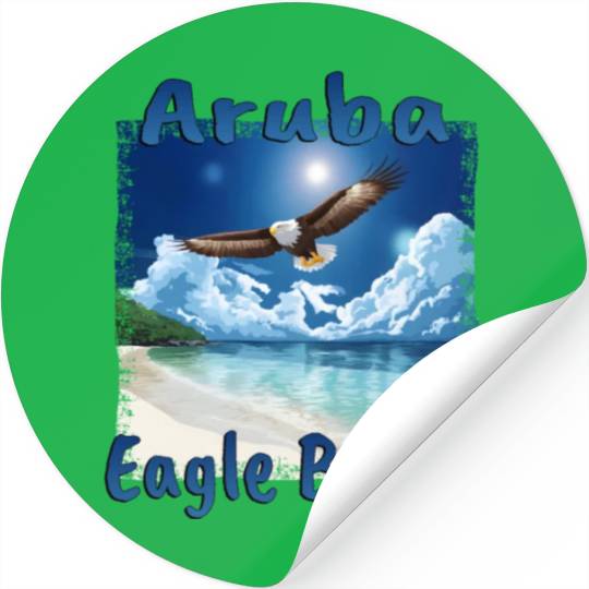 Aruba Eagle Beach Vacation Dream Stickers