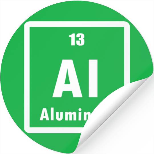 Aluminum - Al Periodic Table of Elements Science Stickers
