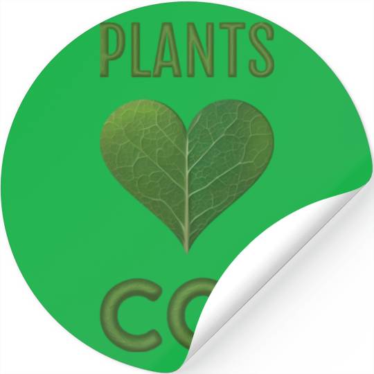 PLANTS LOVE CO2 Stickers