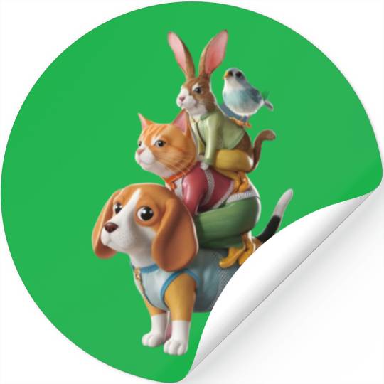 "Pawsitively Adored: Embracing Love for All Pets" Stickers