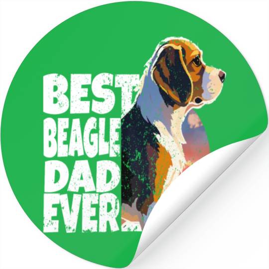 BEST BEAGLE DAD EVER Stickers