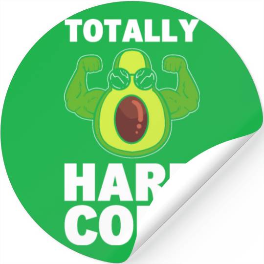 Avocado Gym Workout to attend gym and exercise Stickers