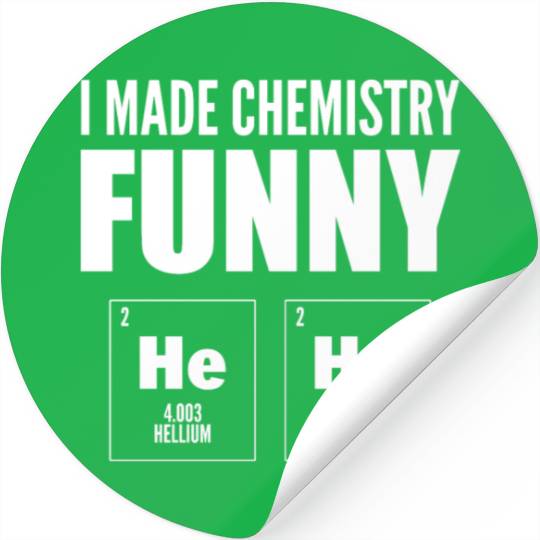 Funny Science Chemistry Professor Stickers