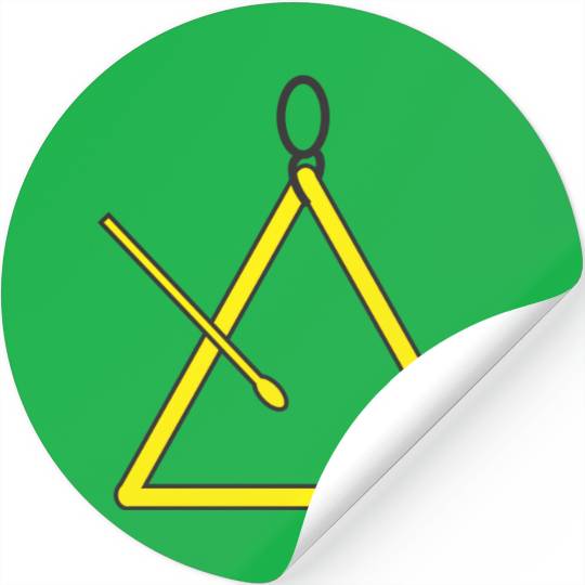 Triangle music instrument for orchestra Stickers