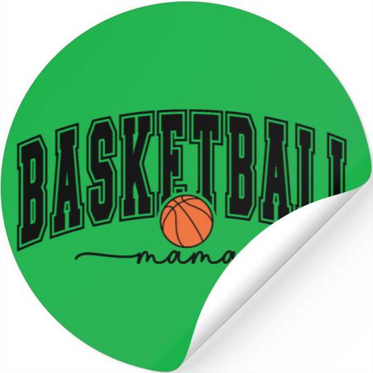 Stylish Basketball Mama Womens Stickers