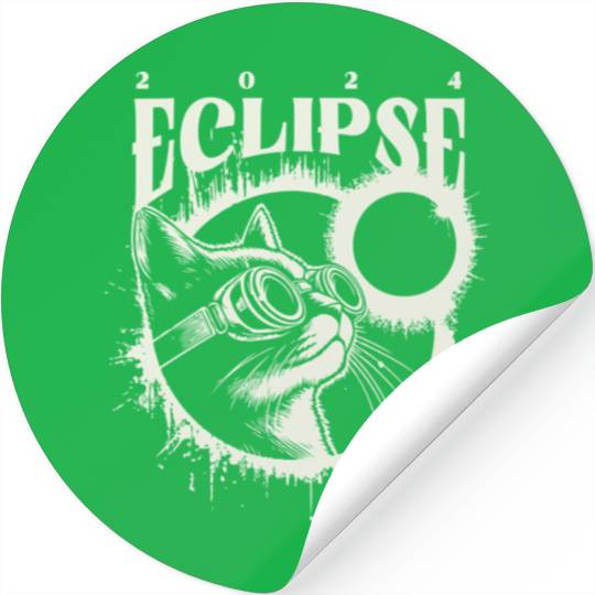 Total Solar Eclipse 2024 Vintage Eclipse Lover Stickers