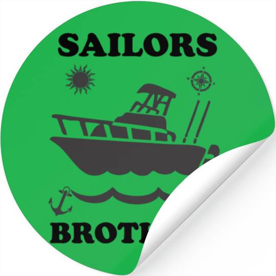 sailors brothers quote tuna fishers yacht summer Stickers