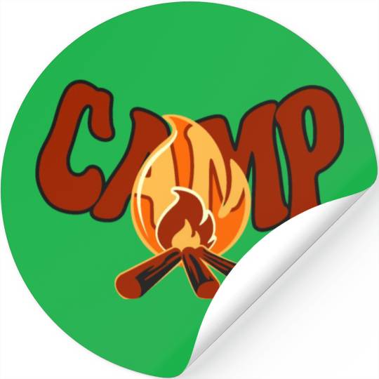 a campfire icon Stickers