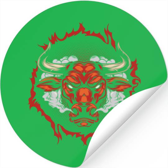 Angry Bull Stickers