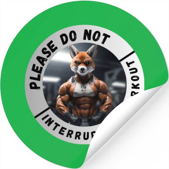 Please Do Not Interupt My Workout Stickers