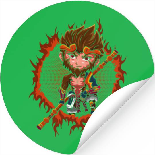 Chibi Monkey King Stickers