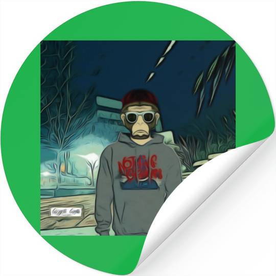 Gangsta Gorilla-Primate Jonez Gorilla Wear Stickers