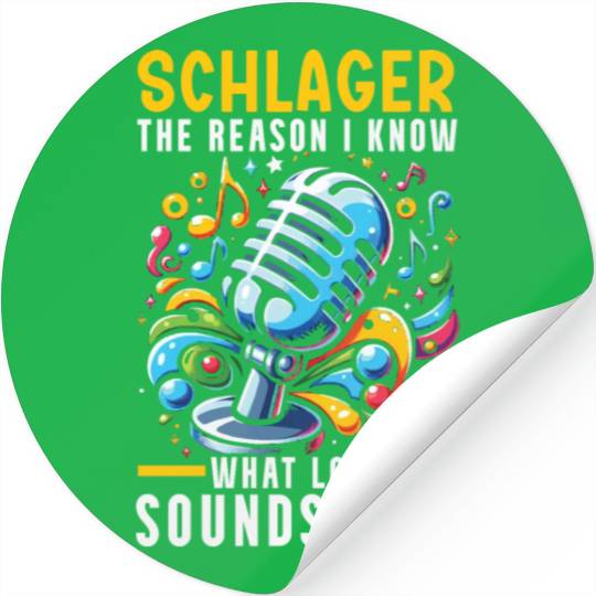 German Schlager Singer Germany Music Lover Stickers