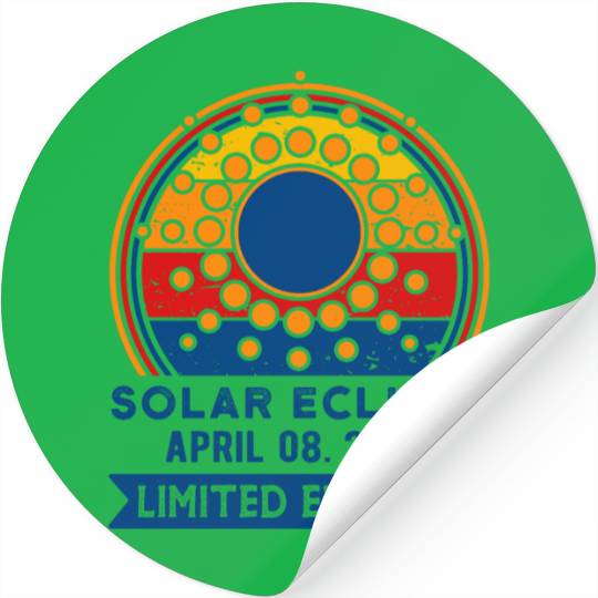 Limited Edition Solar Eclipse Total Eclipse April Stickers