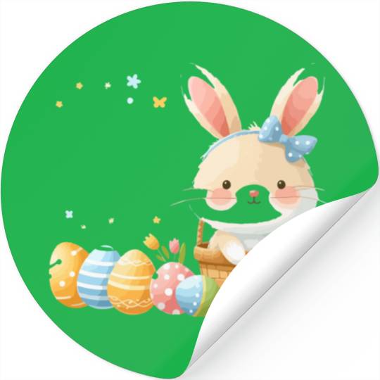 Happy Easter design Stickers