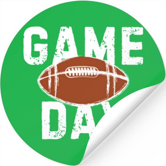 Game Day Football Stickers