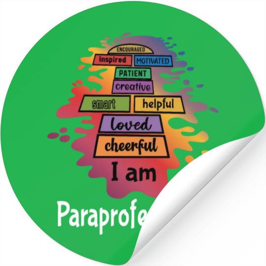 Paraprofessional Teacher Assistant Aide Stickers