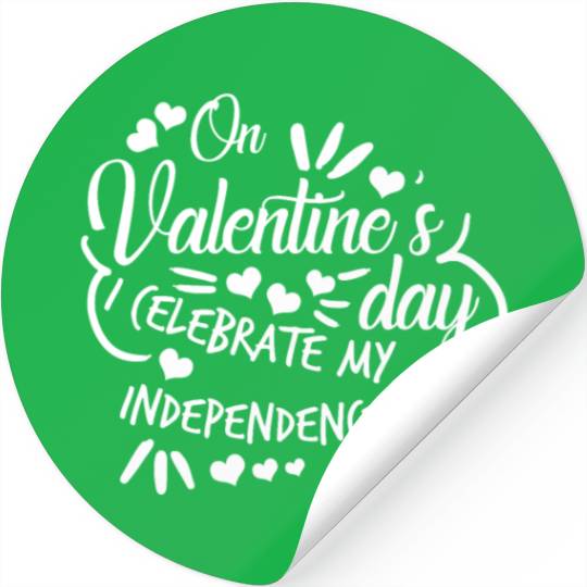 Valentine's Day Independent Single Stickers