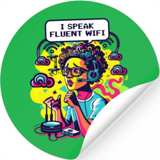 Network Engineering I Speak Fluent Wi-Fi Stickers