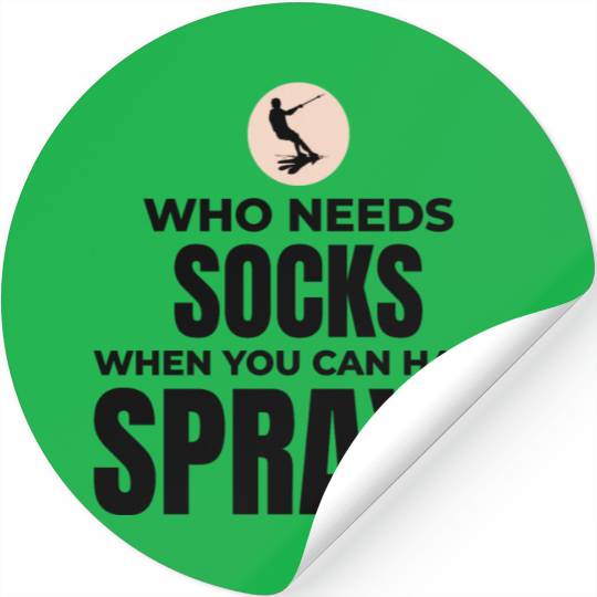 Barefoot Water Skiing Extreme Sports Barefooting Stickers