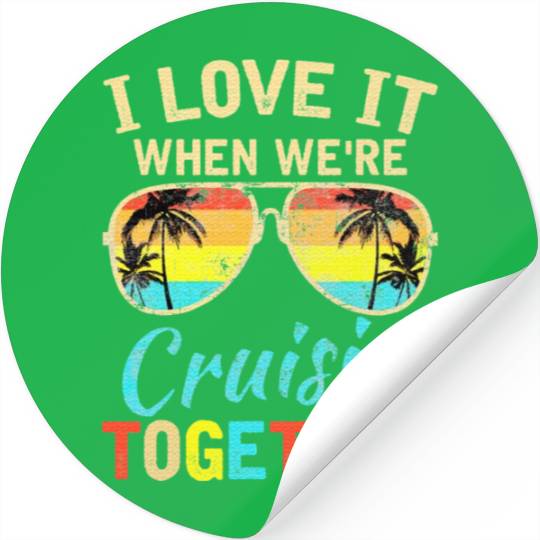 Cruise Ship Vacation Friends Buddies Couples Stickers