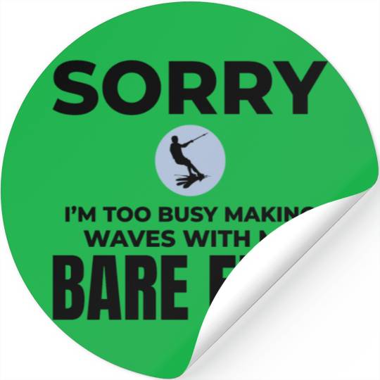 Barefoot Water Skiing Extreme Sports Barefooting Stickers