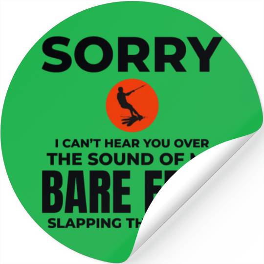 Barefoot Water Skiing Extreme Sports Barefooting Stickers