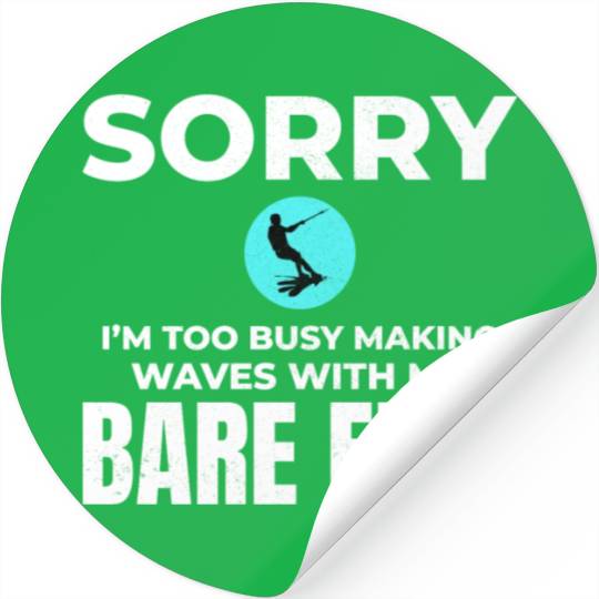 Barefoot Water Skiing Extreme Sports Barefooting Stickers