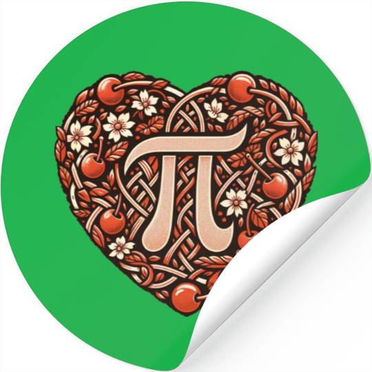 Cherry PI Day Stickers