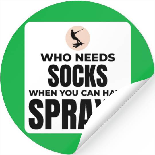 Barefoot Water Skiing Extreme Sports Barefooting Stickers