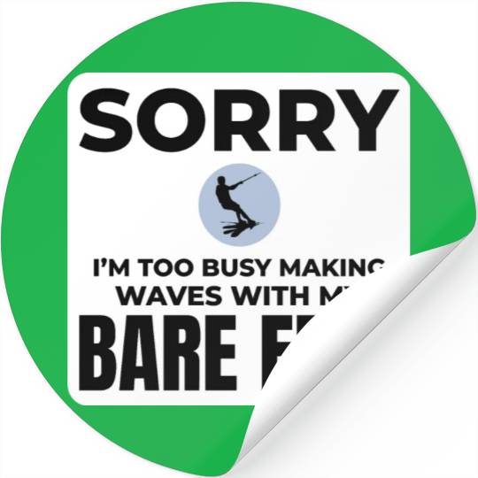 Barefoot Water Skiing Extreme Sports Barefooting Stickers