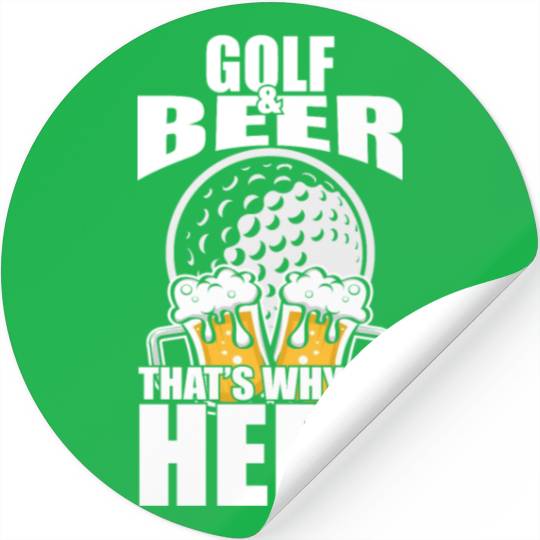 Funny Golf Beer Stickers Funny Picture