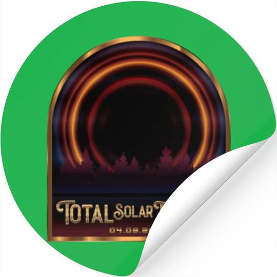 Total Solar Eclipse 2024 - Astronomy Stickers