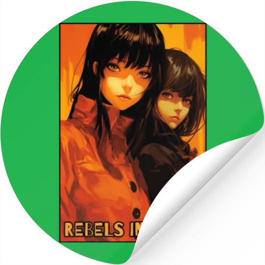 Rebels in Style: Anime Girls Stickers