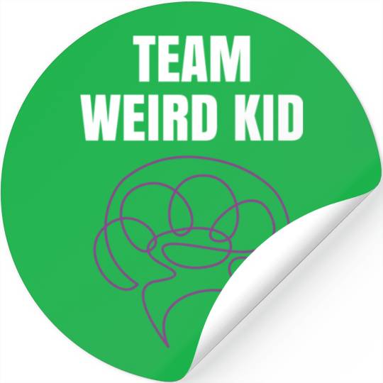 Team Weird Kid Stickers