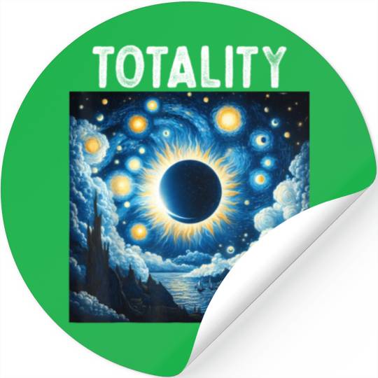 Solar Eclipse 2024 Totality April 8th Astronomy Stickers