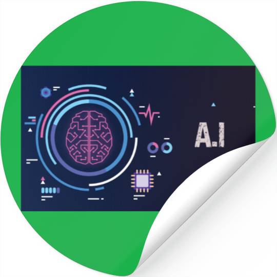 Futuristic AI Design Stickers