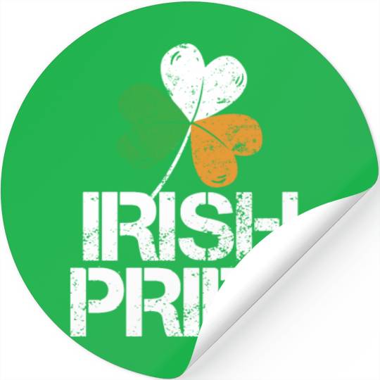 IRISH PRIDE Celtic Cross St Patricks Day Stickers