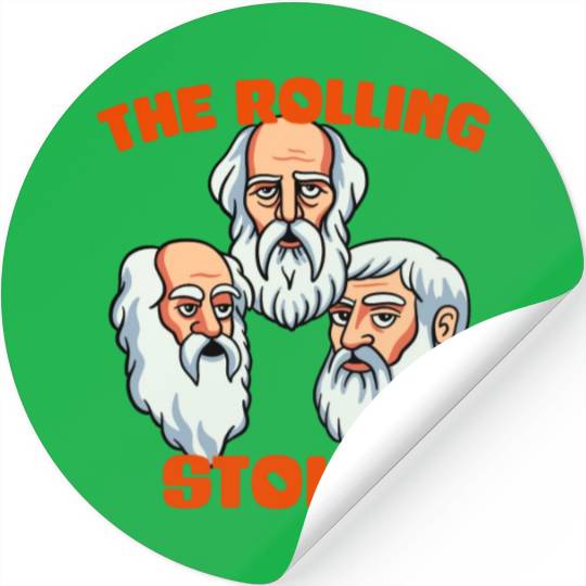 Greek Philosophers - Rolling Stoics Stickers