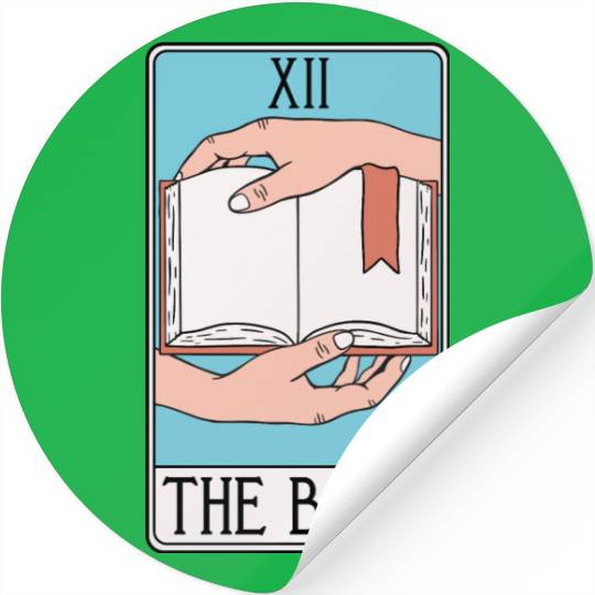 Book Tarot Card - Reading - English Teacher Stickers